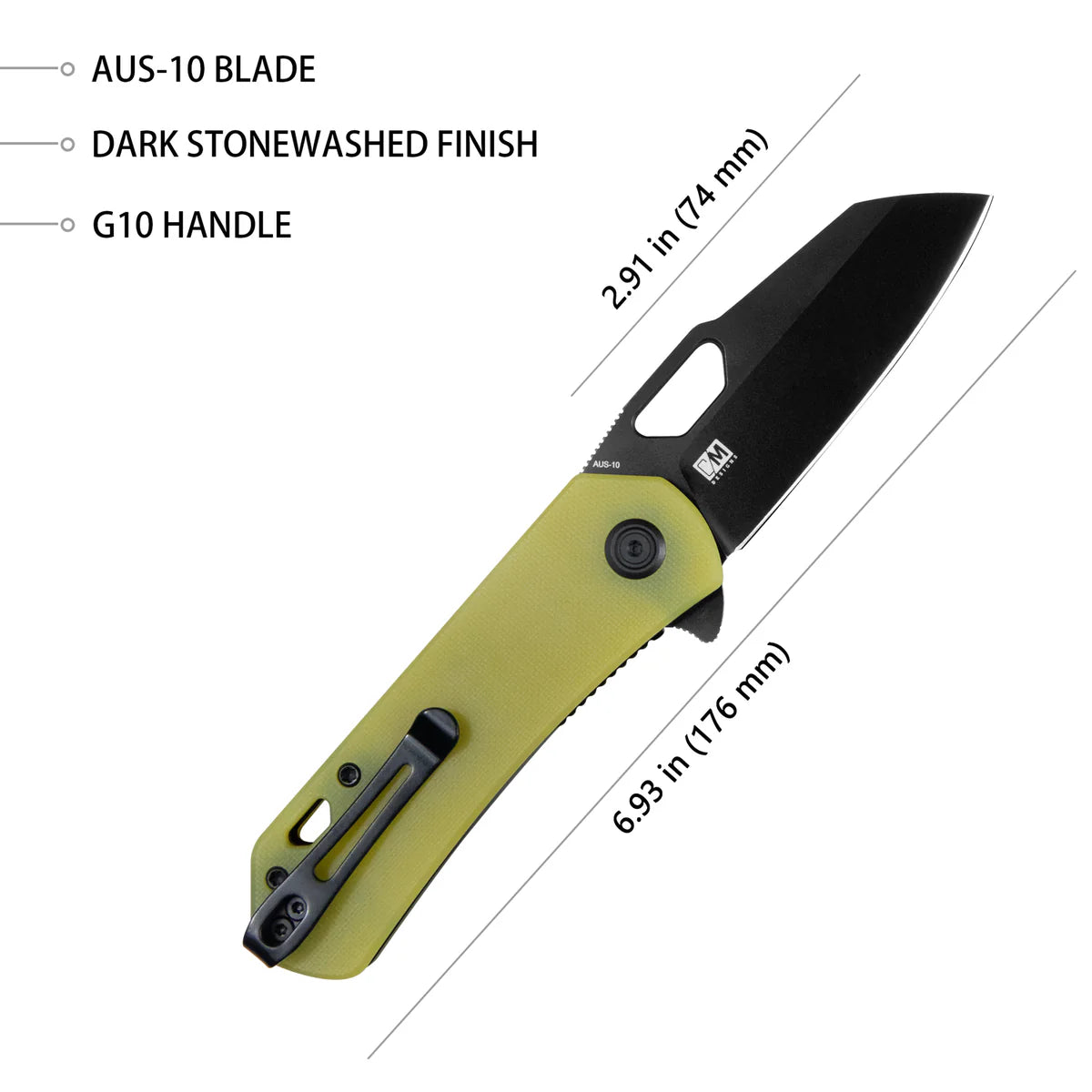 Kubey Duroc KU332H 14C28N Folding Knife – EDC Pocket Knife