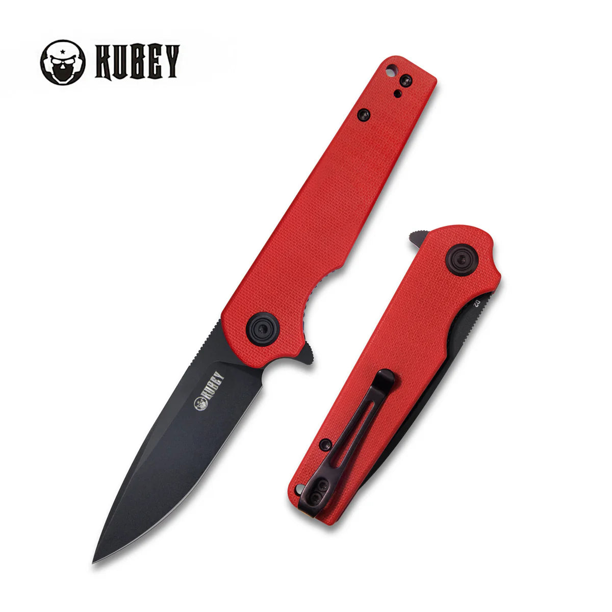 Kubey Wolverine KU233E Black Red G10 14C28N Folding Knife – EDC Pocket Knife