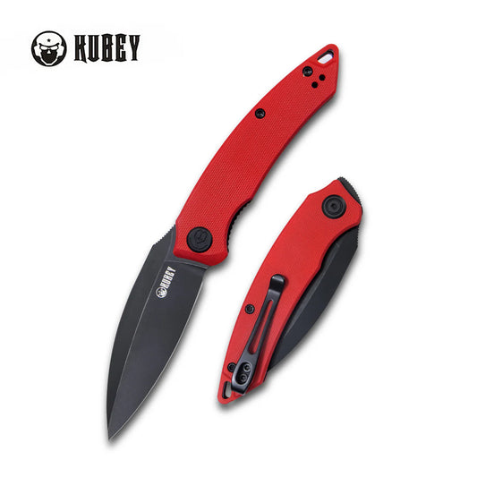 Kubey Leaf KU333B AUS-10 Folding Knife – EDC Pocket Knife