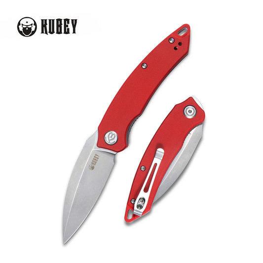 Kubey Leaf KU333F AUS-10 Folding Knife – EDC Pocket Knife