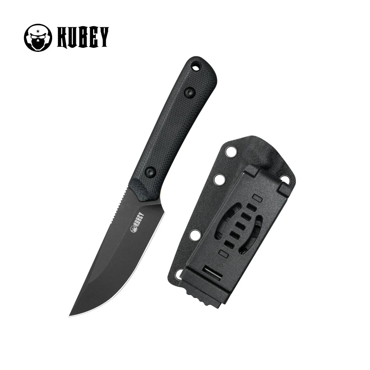 Kubey Thorn KU413B Black G10 Fixed Blade Knife – 14C28N