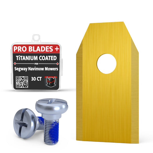Pro Blades Plus: 30CT Titanium Coated Blades- Designed for Navimow Robotic Lawn Mowers