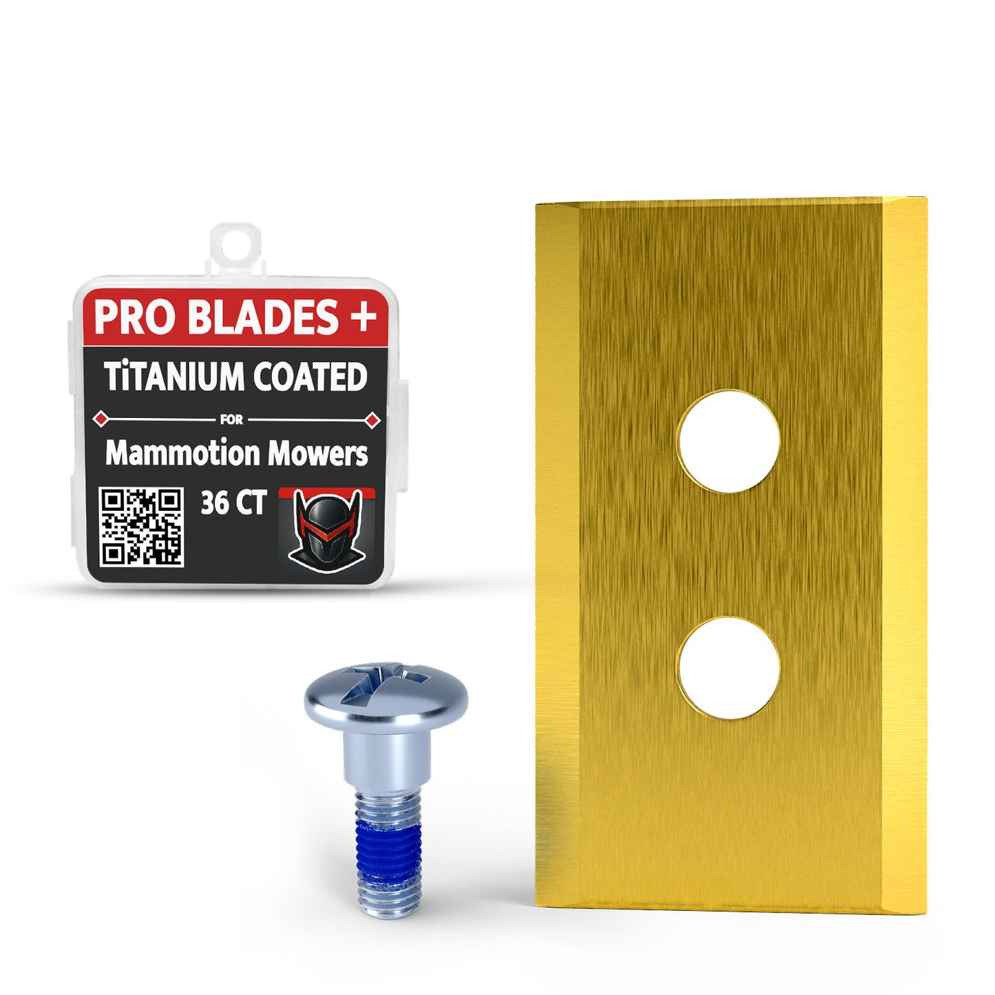 Pro Blades Plus: 36CT Titanium Coated Blades- Designed for Mammotion Robotic Lawn Mowers