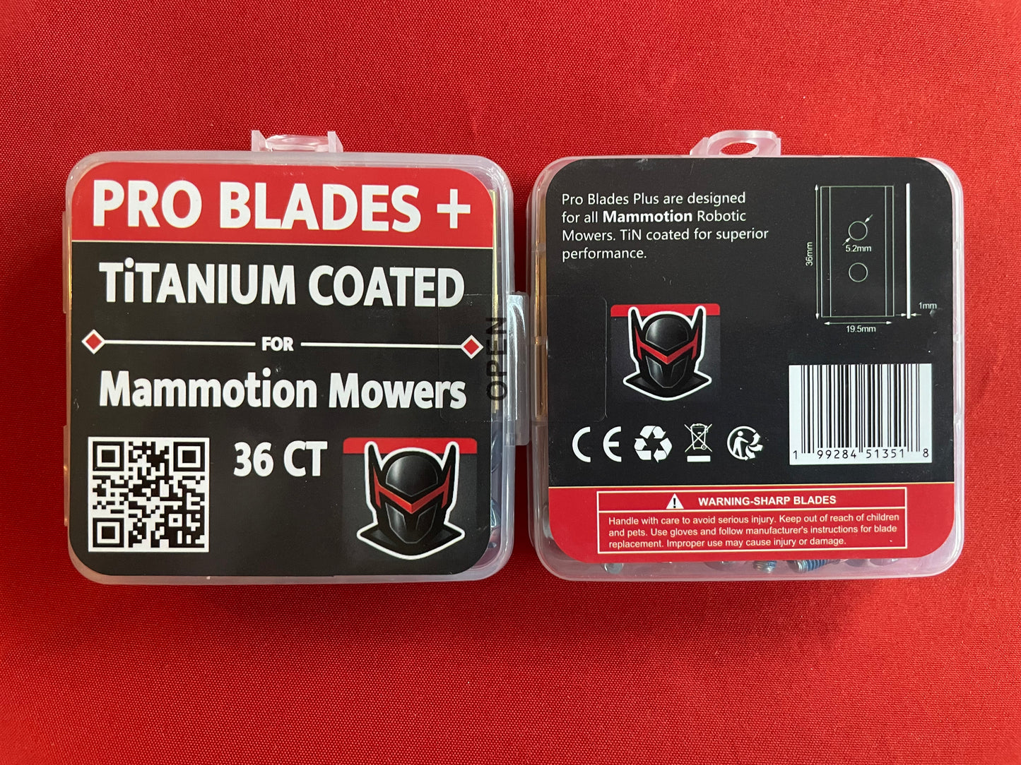 Pro Blades Plus: 36CT Titanium Coated Blades- Designed for Mammotion Robotic Lawn Mowers