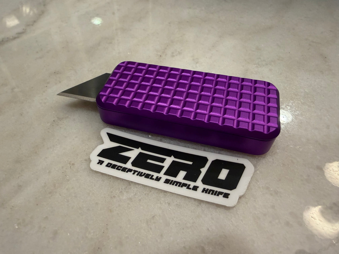 Rivery Zero Grenade Cad Lab Purple Utility Knife – Tactical Grip USA Made