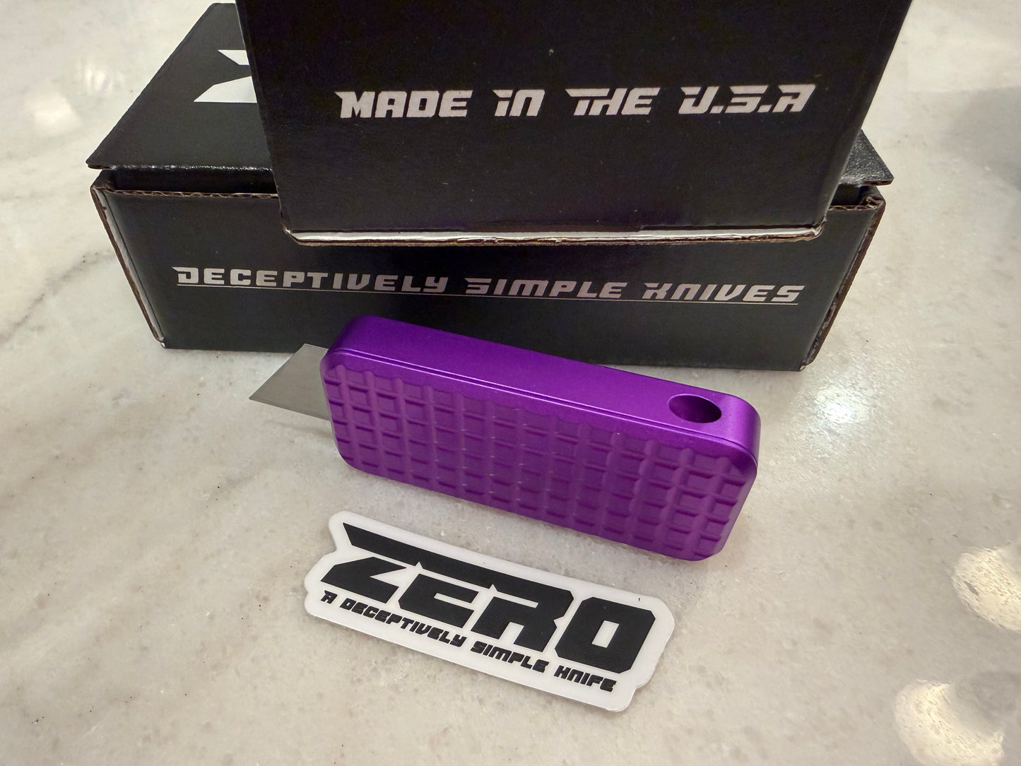 Rivery Zero Grenade Cad Lab Purple Utility Knife – Tactical Grip USA Made
