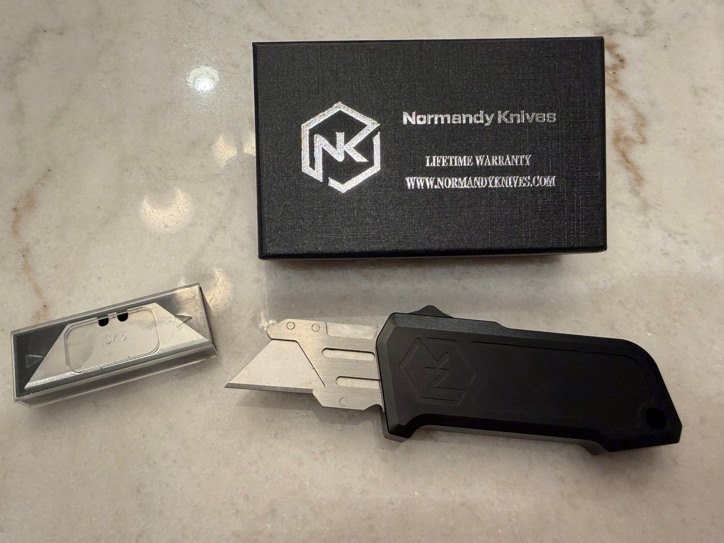Normandy Occam OTF Black Out-The-Front Utility Knife