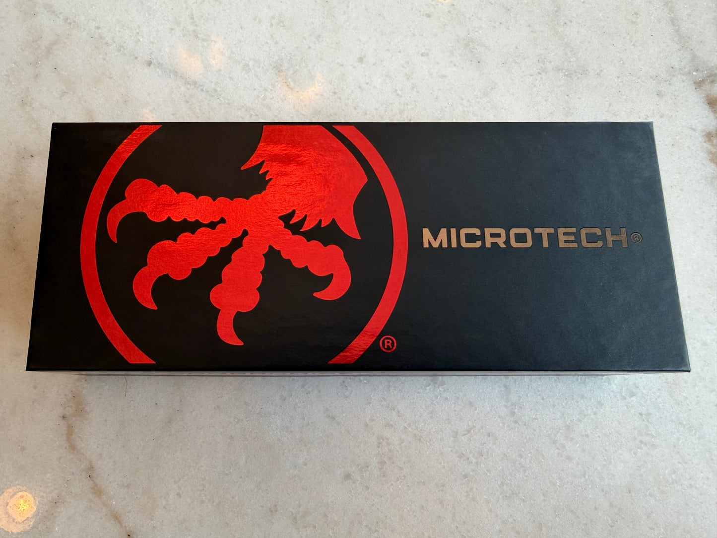 Microtech L.U.D.T. S/E Gen III Automatic Knife - 3.5" Drop Point Black M390MK (Black Handle) (1135-1T)