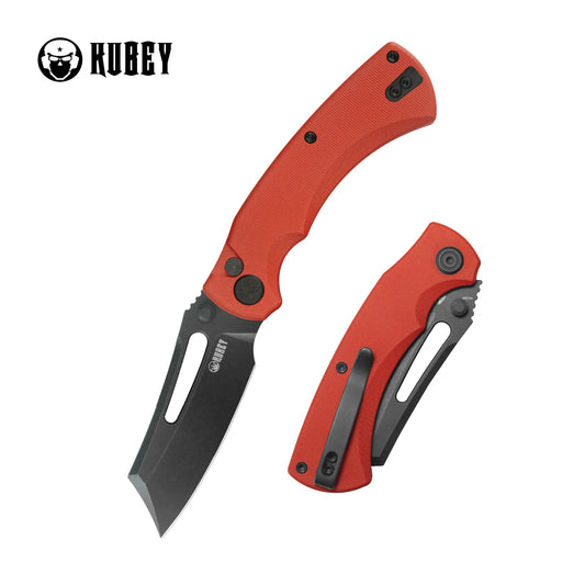 Kubey Dheo KU378C Button Lock 14C28N Folding Knife – EDC Pocket Knife