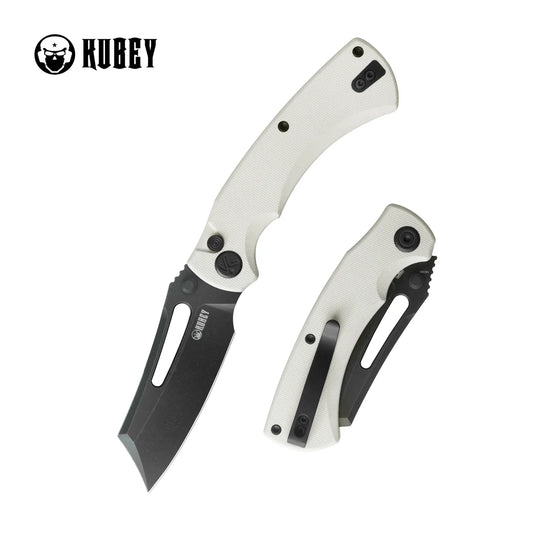 Kubey Dheo KU378E Button Lock 14C28N Folding Knife – EDC Pocket Knife