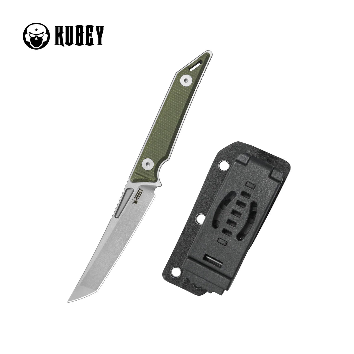 Kubey Goliath KU430E Fixed Blade Knife – 14C28N Full Tang Outdoor EDC