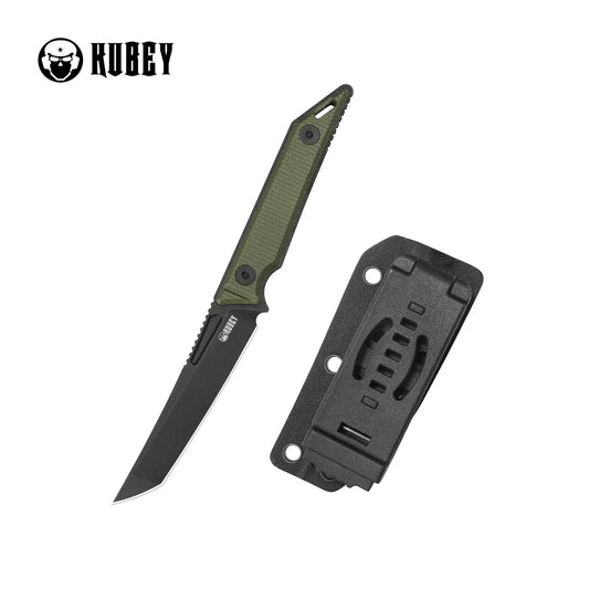 Kubey Goliath KU430F Fixed Blade Knife – 14C28N Full Tang Outdoor EDC