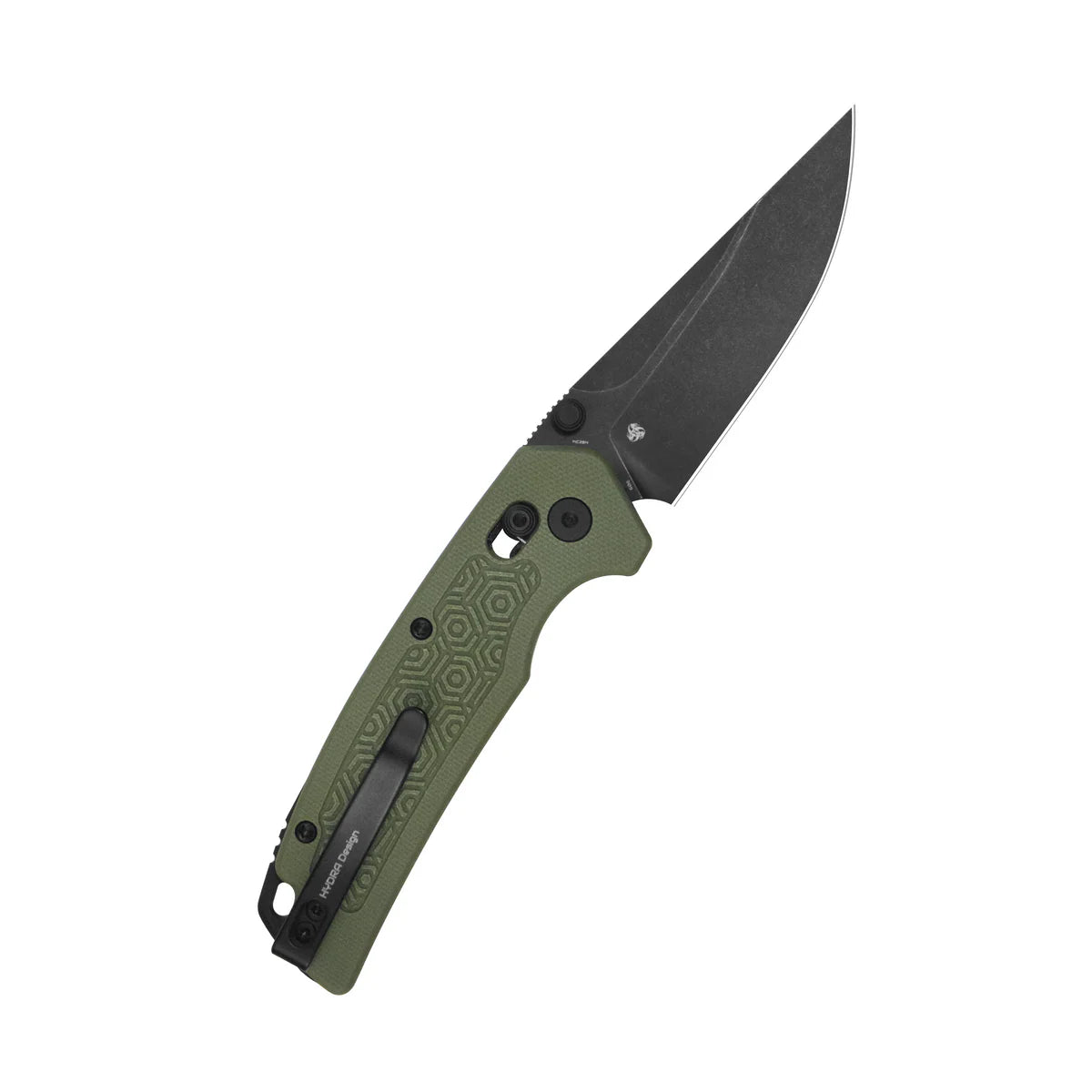 Kubey Geri KU464C Black OD Green Crossbar Lock 14C28N Folding Knife – EDC Pocket Knife