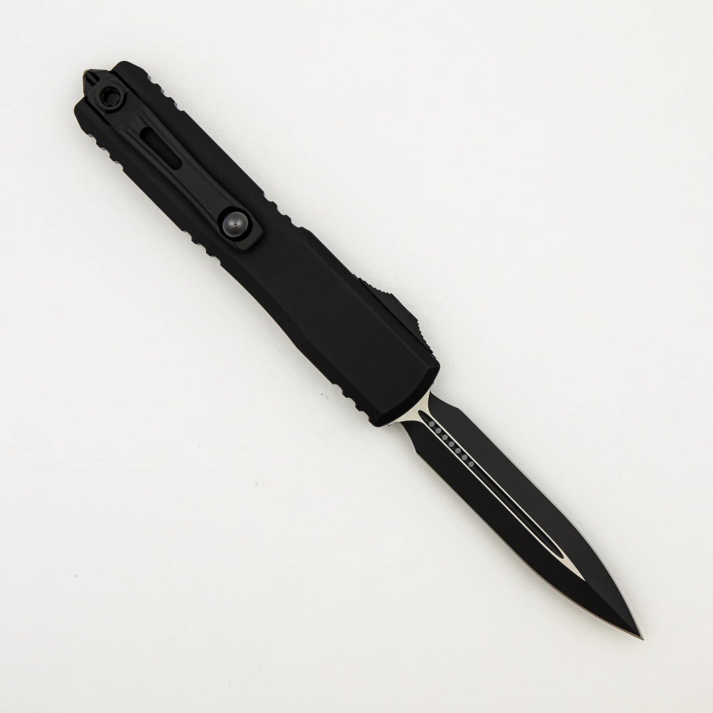 Microtech Ultratech Gen IV OTF Knife - 3.55" D/E Black Tactical Automatic (11224-1T)