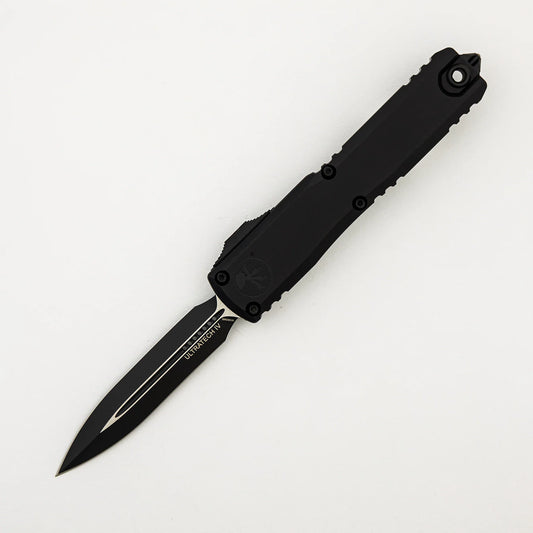 Microtech Ultratech Gen IV OTF Knife - 3.55" D/E Black Tactical Automatic (11224-1T)
