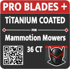 Pro Blades Plus: 36CT Titanium Coated Blades- Designed for Mammotion Robotic Lawn Mowers