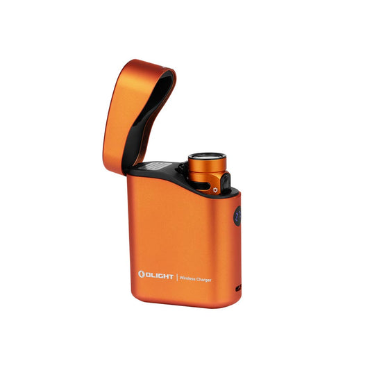 Olight Baton 4 Premium Edition EDC Flashlight - Orange | 1300 Lumens with Charging Case