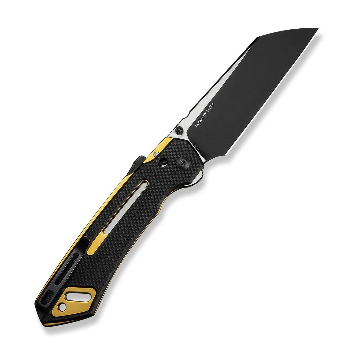 CIVIVI Buster FG Superlock Knife - Black G10 Handle / Black Stonewashed & Satin Nitro-V Blade (C24052-1)