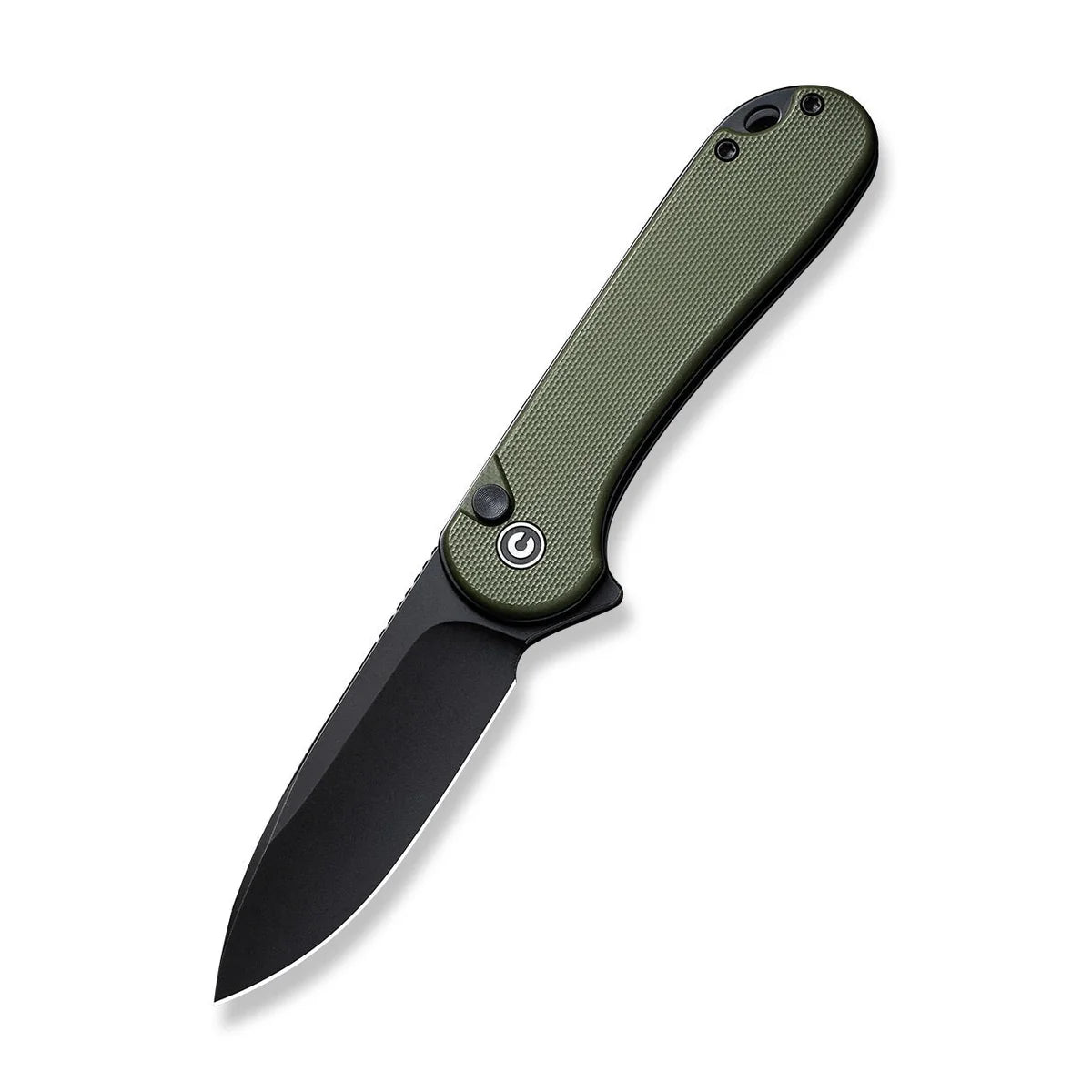 CIVIVI Button Lock Elementum II - OD Green G10 Handle / Black Stonewashed Nitro-V Blade (C18062P-3)