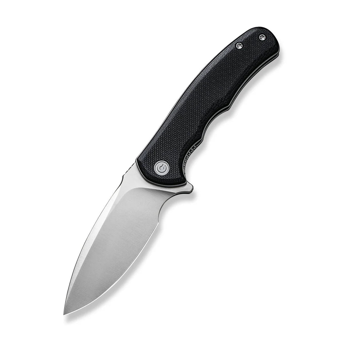 CIVIVI Mini Praxis Flipper Knife - Black G10 Handle / Satin D2 Blade (C18026C-2)