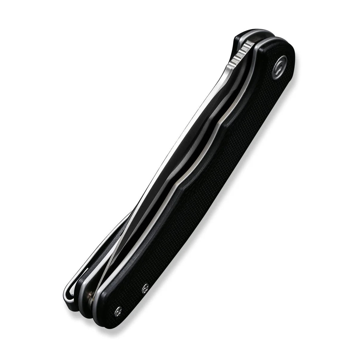 CIVIVI Mini Praxis Flipper Knife - Black G10 Handle / Satin D2 Blade (C18026C-2)